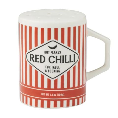 Assemble - Deli Ceramic Chilli Shaker Red