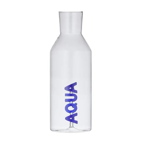 Assemble Aqua Glass Jug Blue - Peter's of Kensington