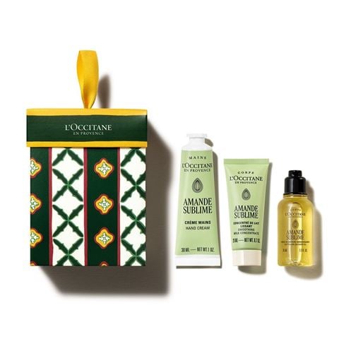 L'Occitane - Almond Deluxe Ornament Gift Set 3pce