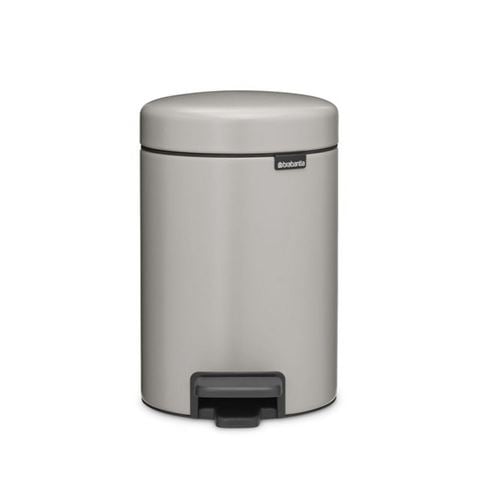 Brabantia Newicon Pedal Bin 3L Soft Grey - Peter's of Kensington