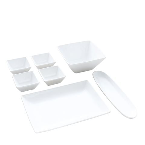 Wilkie Bros White Entertaining Set 7pce - Peter's of Kensington