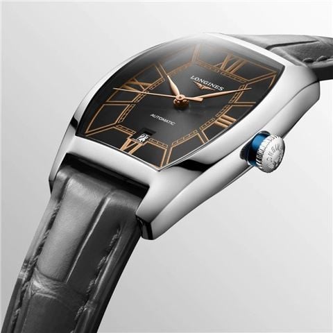 Longines - Evidenza Auto. Watch S.Steel w/Black Sector Dial 30.6x26mm L21424562