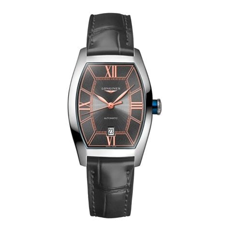 Longines - Evidenza Auto. Watch S.Steel w/Black Sector Dial 30.6x26mm L21424562
