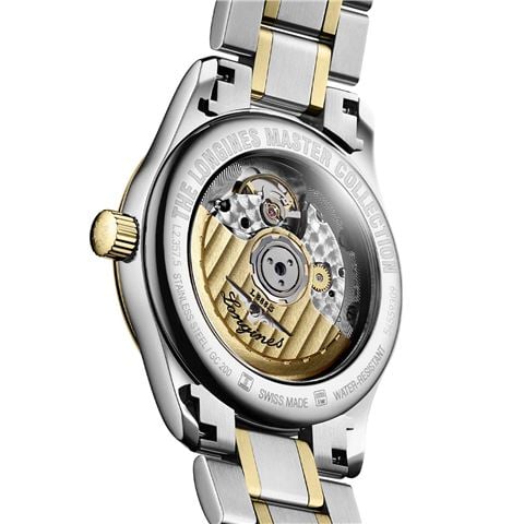 Longines - Master Auto. Watch S. Steel & 18k Yellow Gold w/Silver Dial 34mm