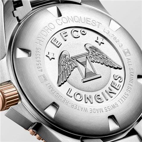 Longines - Hydroconquest  Auto Watch S.Steel/PVD w/Black Sunray Dial 43mm
