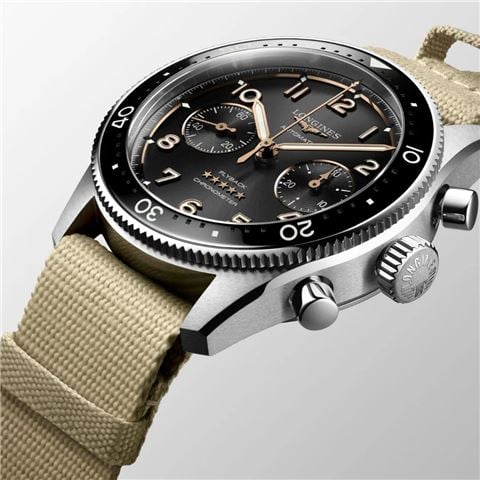 Longines - Spirit Auto. Watch S.Steel w/Black Sunray Dial 42mm L38214539