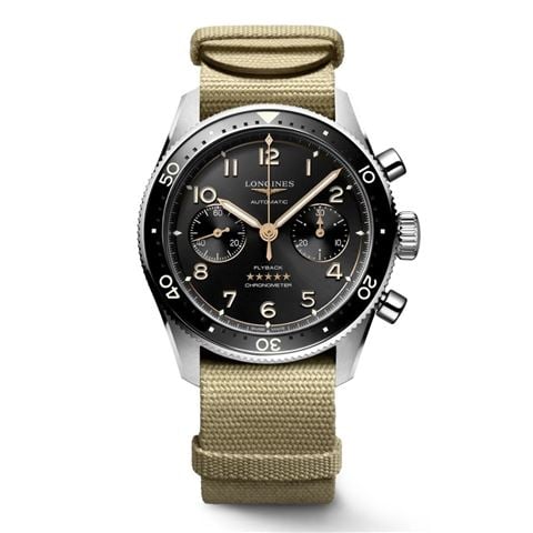 Longines - Spirit Auto. Watch S.Steel w/Black Sunray Dial 42mm L38214539