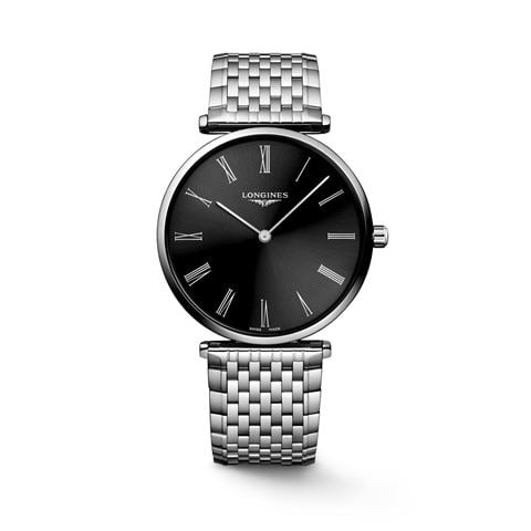 Longines - La Grande Classique Quartz Watch S.Steel w/Black Sunray Dial 38mm