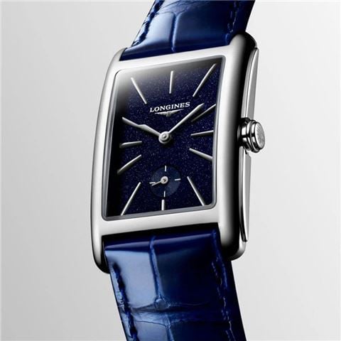 Longines - Dolcevita Quartz Watch S.Steel w/Blue Sunray Dial 23.3x37mm L55124932