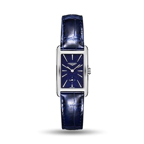 Longines - Dolcevita Quartz Watch S.Steel w/Blue Sunray Dial 23.3x37mm L55124932