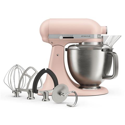 KitchenAid KSM50 Artisan Plus Tilt-Head Stand Mixer Feather Pink - Peter's of Kensington