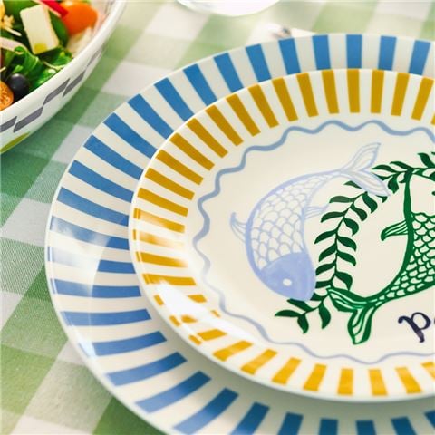 Porto Nautilus Side Plate Pesce 20cm - Peter's of Kensington