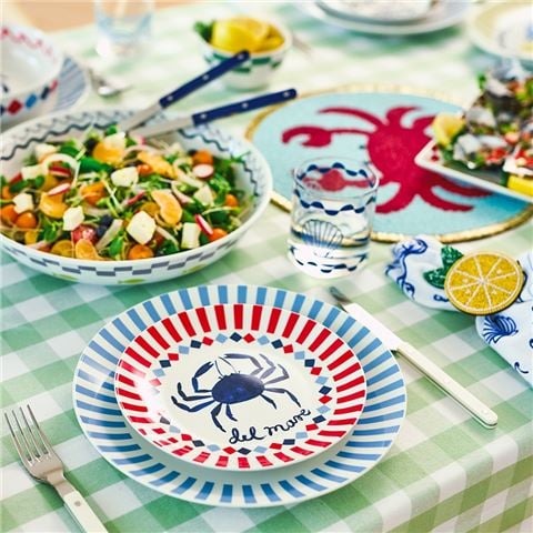 Porto Nautilus Side Plate Del Mare 20cm - Peter's of Kensington