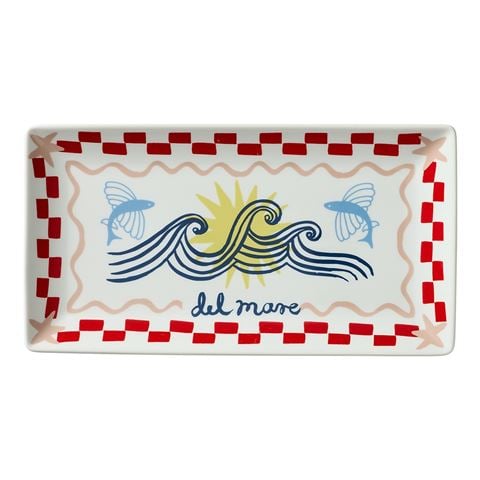 Porto - Nautilus Rectangle Serving Platter Del Mare 29cm