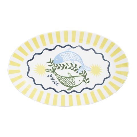 Porto - Nautilus Oval Serving Platter Pesce 32x20cm