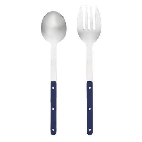 Porto Sona Salad Server Set 2pce Navy 27cm - Peter's of Kensington