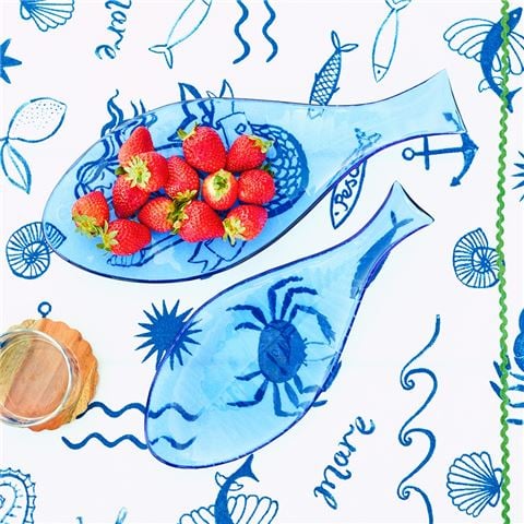 Porto Rimini Fish Plate Sapphire 38cm - Peter's of Kensington