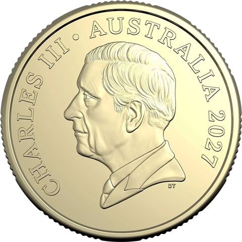 Royal Australian Mint - 2027 $1 Coloured Uncirculated Coin Bluey Cricket