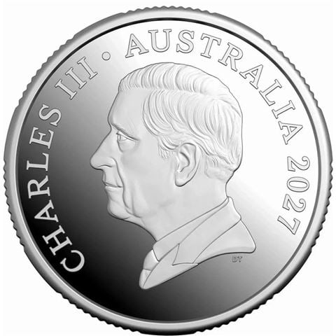 Royal Australian Mint 2027 $1 Coloured Silver Proof Coin Bluey Cricket - Peter's of Kensington