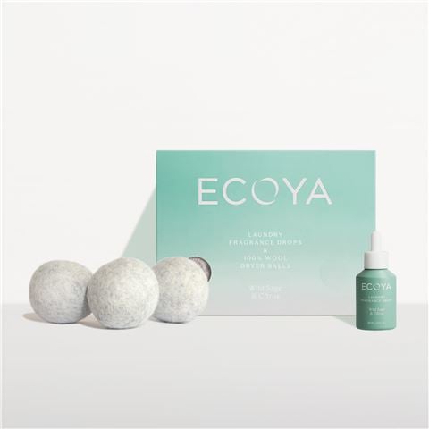 Ecoya - Wild Sage & Citrus Laundry Dryer Ball Set