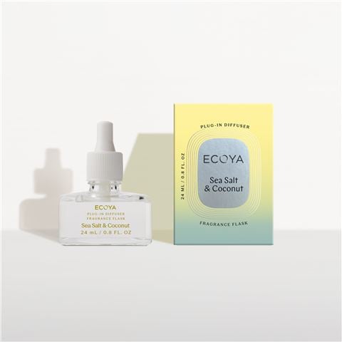 Ecoya - Sea Salt & Coconut Plug-in Fragrance Flask 24ml