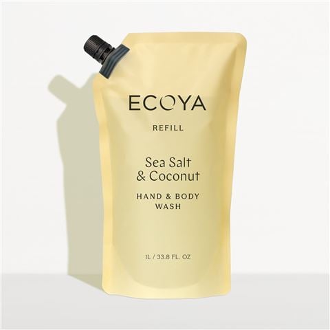 Ecoya - Sea Salt & Coconut Hand & Body Wash Refill 1L