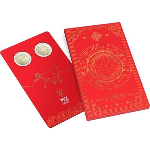 Royal Australian Mint - 2027 $1 Lunar Series Year of the Goat Uncirculated Two-Coin Set