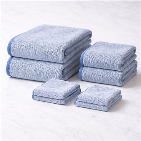Tommy Bahama - Washed Pebble Towel Chambray/French Blue Set 8pce