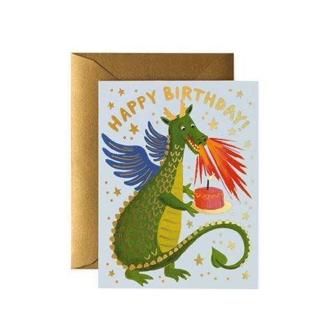 Rifle Paper Co - Birthday Dragon Greeting Card