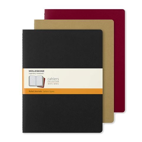 Moleskine Cahier Notebook Extra Extra Large Set 3pce - Peter's of Kensington