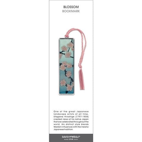 David Howell And Company Cherry Blossom Essence of Spring Metal Bookmark - Peter's of Kensington