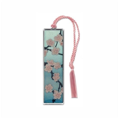 David Howell And Company Cherry Blossom Essence of Spring Metal Bookmark - Peter's of Kensington