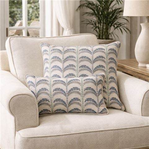 Paloma Royale Palm Cushion Azul 50x30cm - Peter's of Kensington