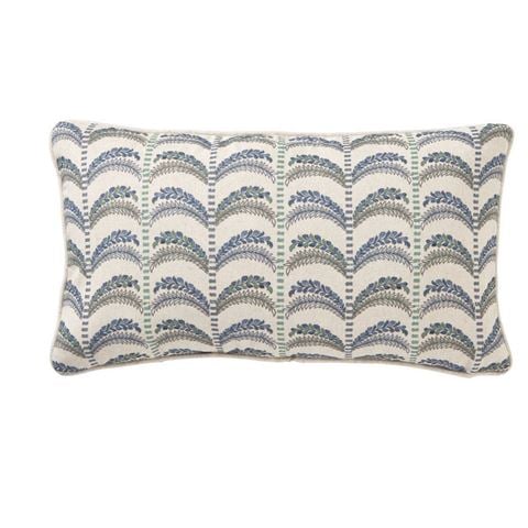 Paloma Royale Palm Cushion Azul 50x30cm - Peter's of Kensington