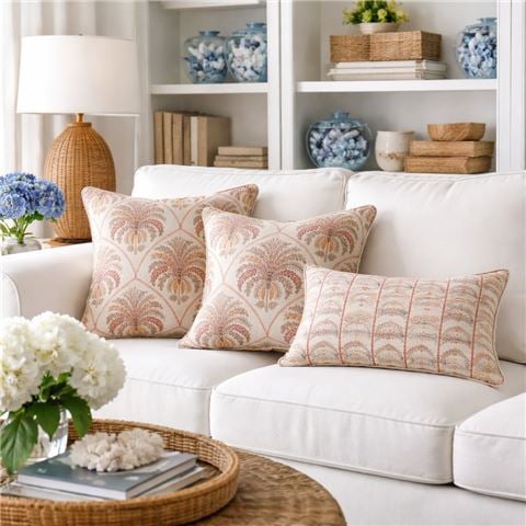 Paloma - Royale Palm Cushion Rosewood 30x50cm