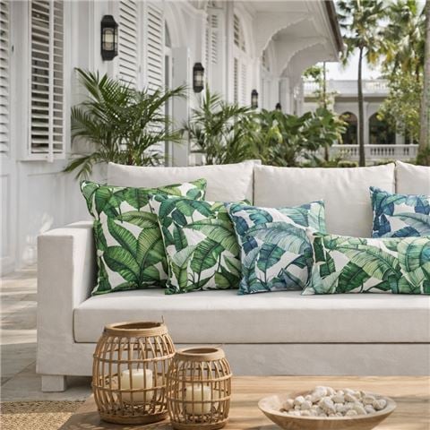 Paloma - Outdoor Bahama Blue Cushion 50x30cm