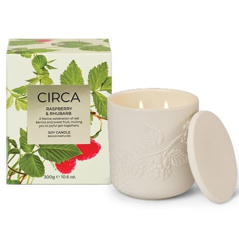 CIRCA - Christmas Raspberry & Rhubarb Candle 300g