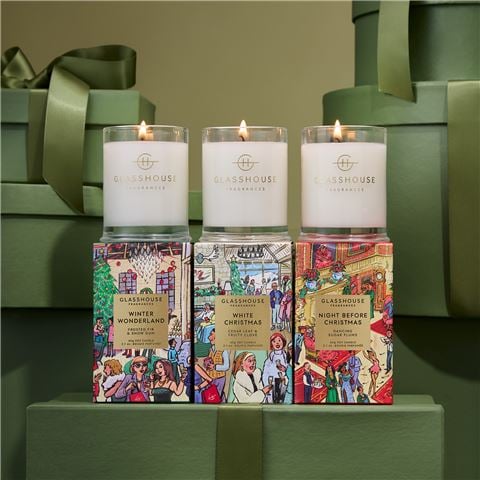 Glasshouse - Night Before Christmas Candle Trio Set 3x60g