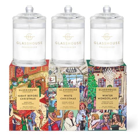 Glasshouse - Night Before Christmas Candle Trio Set 3x60g
