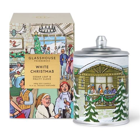 Glasshouse - White Christmas Candle 380g