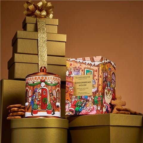 Glasshouse - Gingerbread House Candle 380g