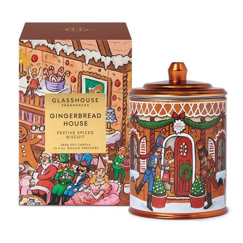 Glasshouse - Gingerbread House Candle 380g