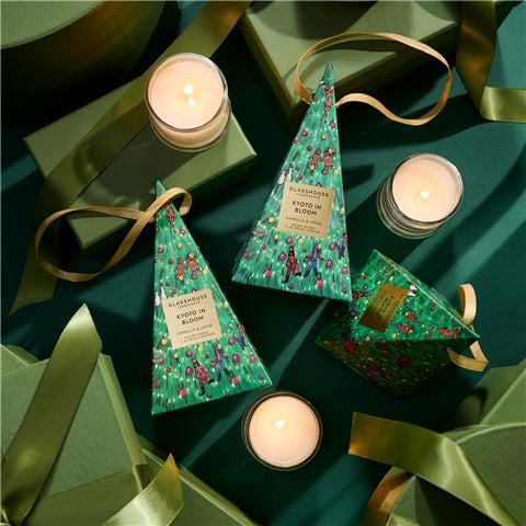 Glasshouse - Kyoto In Bloom Christmas Bauble Candle 30g
