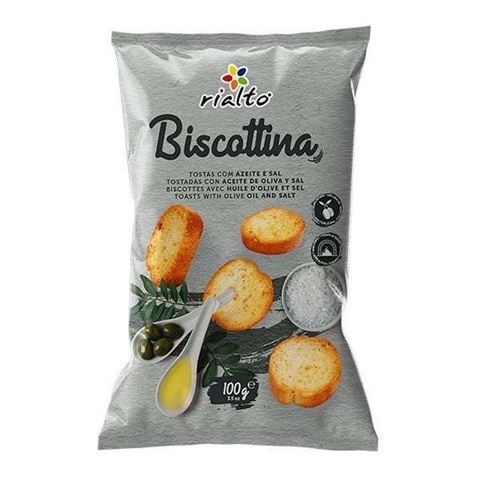 Rialto - Biscottinas Mini Toasts Olive Oil & Salt 100g