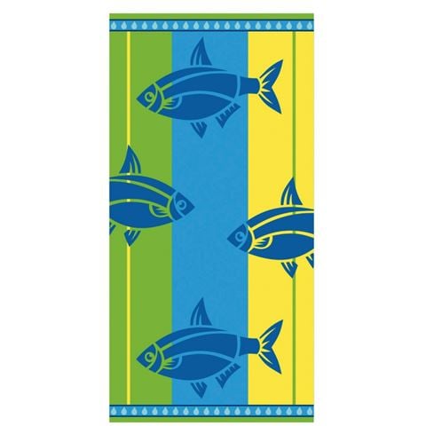 Rans - Double Jacquard Velour Beach Towel Fish 86x160cm