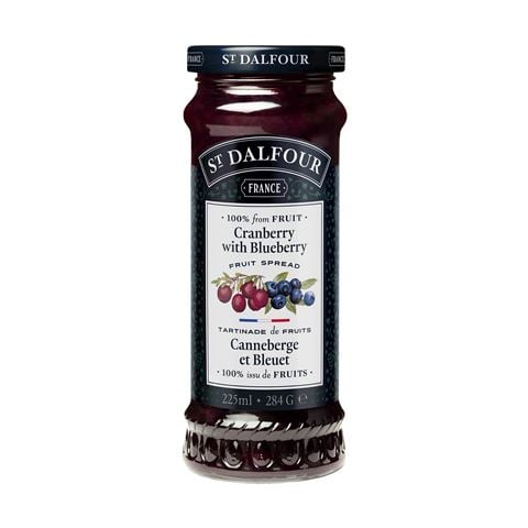 St.Dalfour Cranberry with Blueberry Fruit Spread 284g - Peter's of Kensington