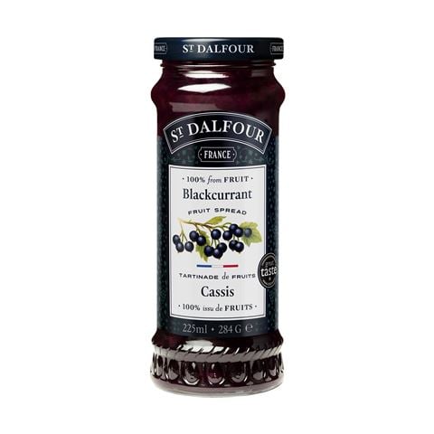 St.Dalfour Blackcurrant Fruit Spread 284g - Peter's of Kensington