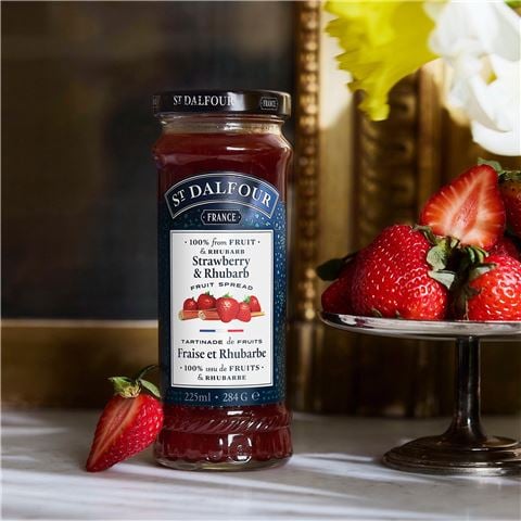 St.Dalfour - Strawberry & Rhubarb Fruit Spread 284g