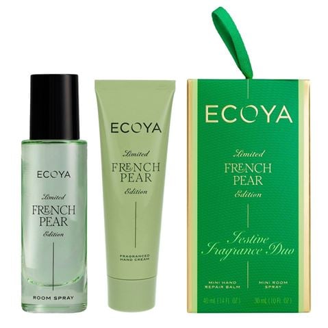 Ecoya - Holiday Collection Festive Fragrance Duo French Pear