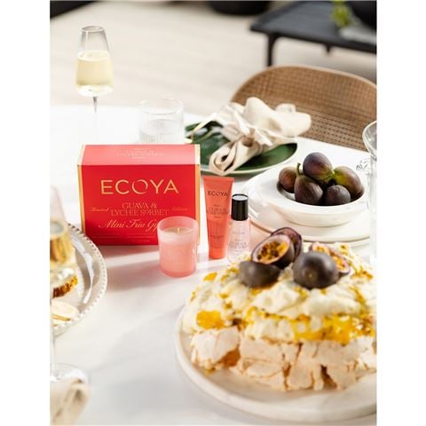 Ecoya Holiday Collection Mini Trio Gift Set Guava & Lychee Sorbet - Peter's of Kensington